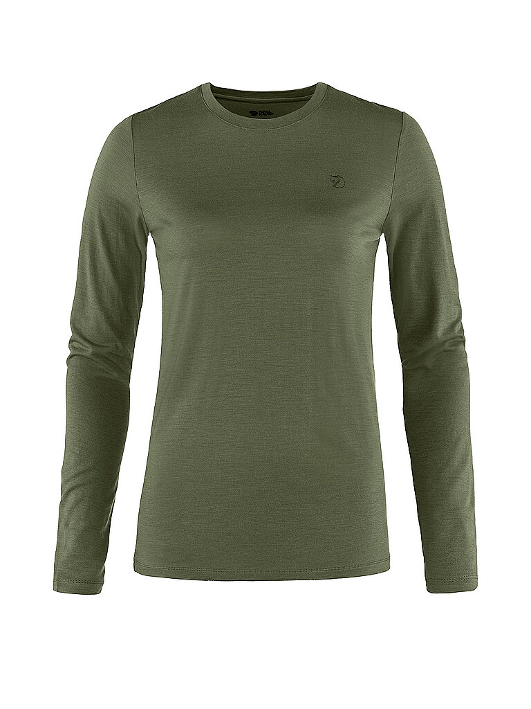 FJÄLLRÄVEN Damen Funktionsshirt Abisko Wool olive | XL