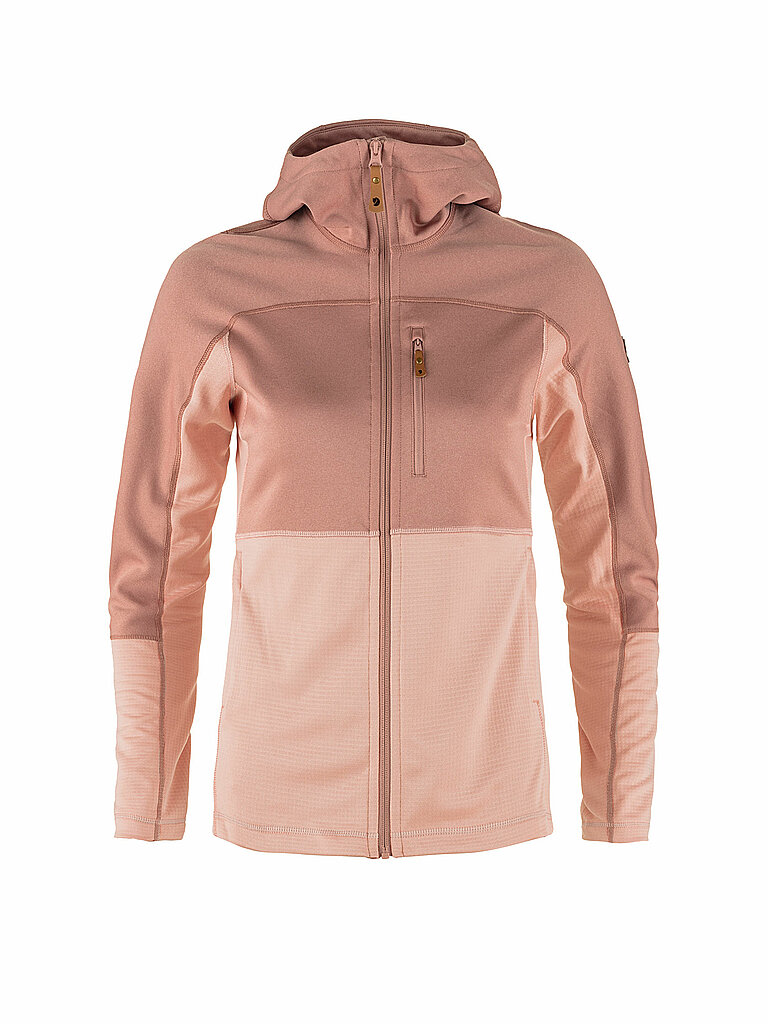 Fjällräven FJÄLLRÄVEN Damen Fleecejacke Abisko Trail Hoodie rosa | M, rosa