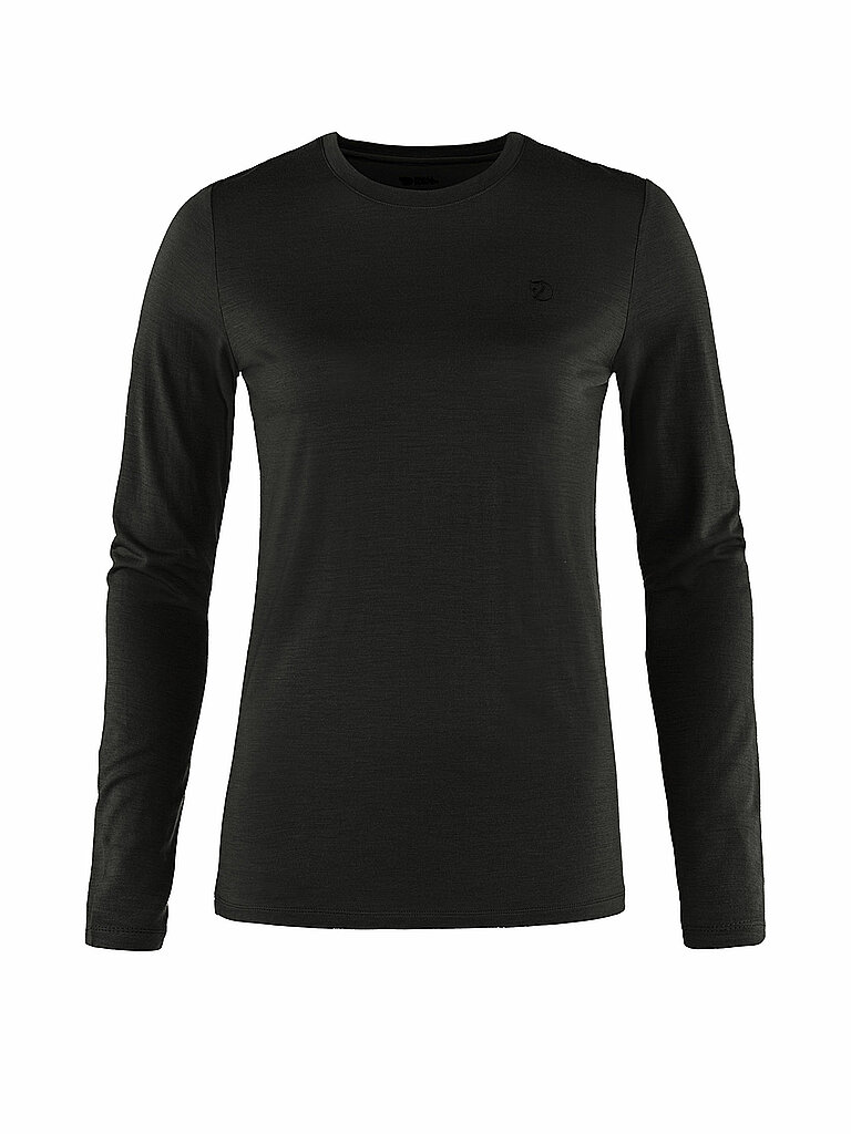 Fjällräven FJÄLLRÄVEN Damen Funktionsshirt Abisko Wool schwarz | M, schwarz
