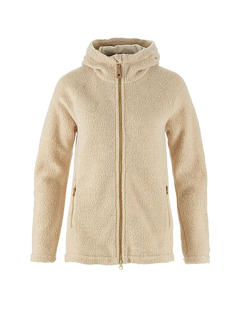 FJÄLLRÄVEN Damen Fleecejacke Kaitum Fleece High-Loft Hoodie beige | L