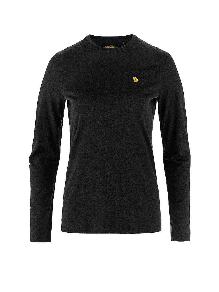 Fjällräven FJÄLLRÄVEN Damen Unterziehshirt Bergtagen Merino 190 schwarz | M, schwarz