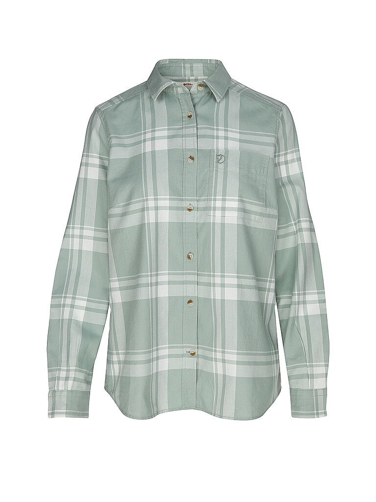 Fjällräven FJÄLLRÄVEN Damen Bluse Oevik Lite Flannel hellgrün | XS, hellgrün