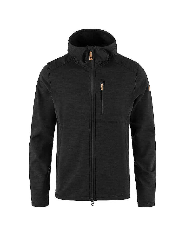 Fjällräven FJÄLLRÄVEN Herren Fleecejacke Keb Fleece Hoodie schwarz | M, schwarz