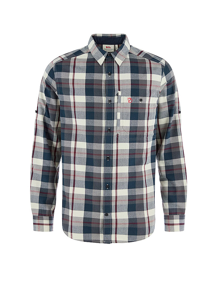 FJÄLLRÄVEN Herren Hemd Fjällglim Flannel Funktion dunkelblau | L