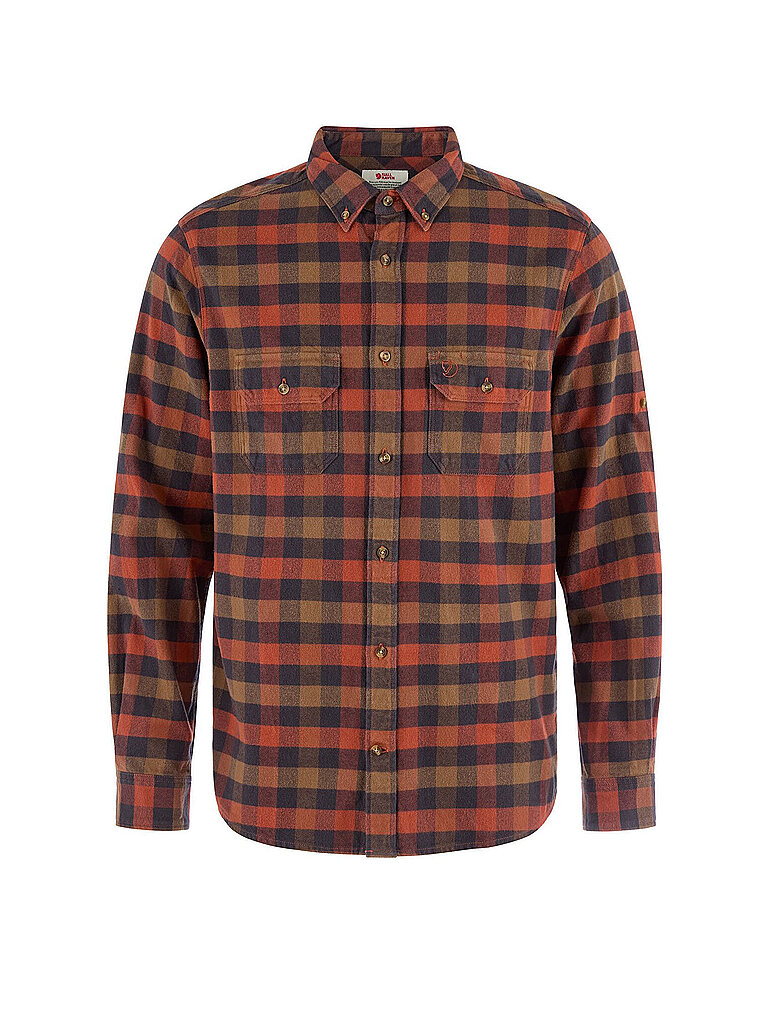 Fjällräven FJÄLLRÄVEN Herren Hemd Skog Flannel Relaxed Fit BW dunkelrot | S, dunkelrot