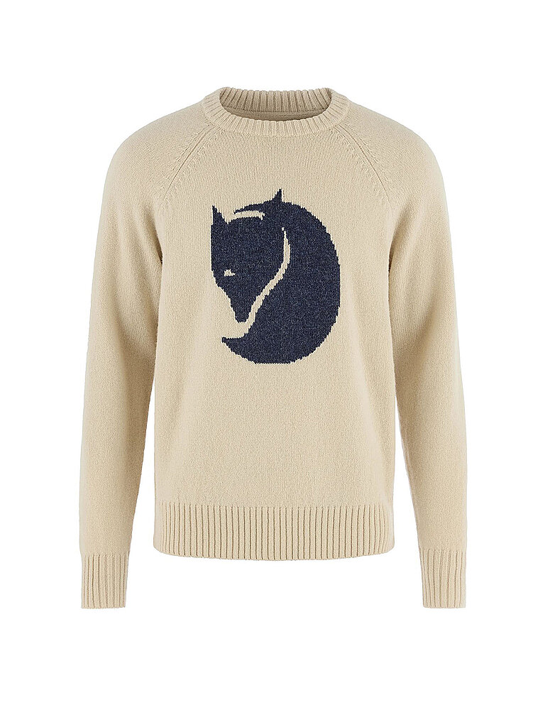 Fjällräven FJÄLLRÄVEN Unisex Strickpullover Fox Logo Wool Uni beige | M, beige