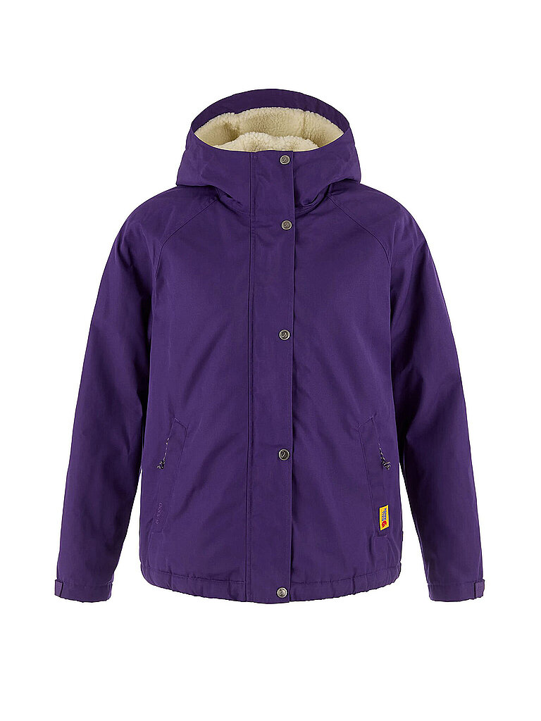 Fjällräven FJÄLLRÄVEN Damen Winterjacke Vardag G-1000 Pile Hoodie lila | XS, lila