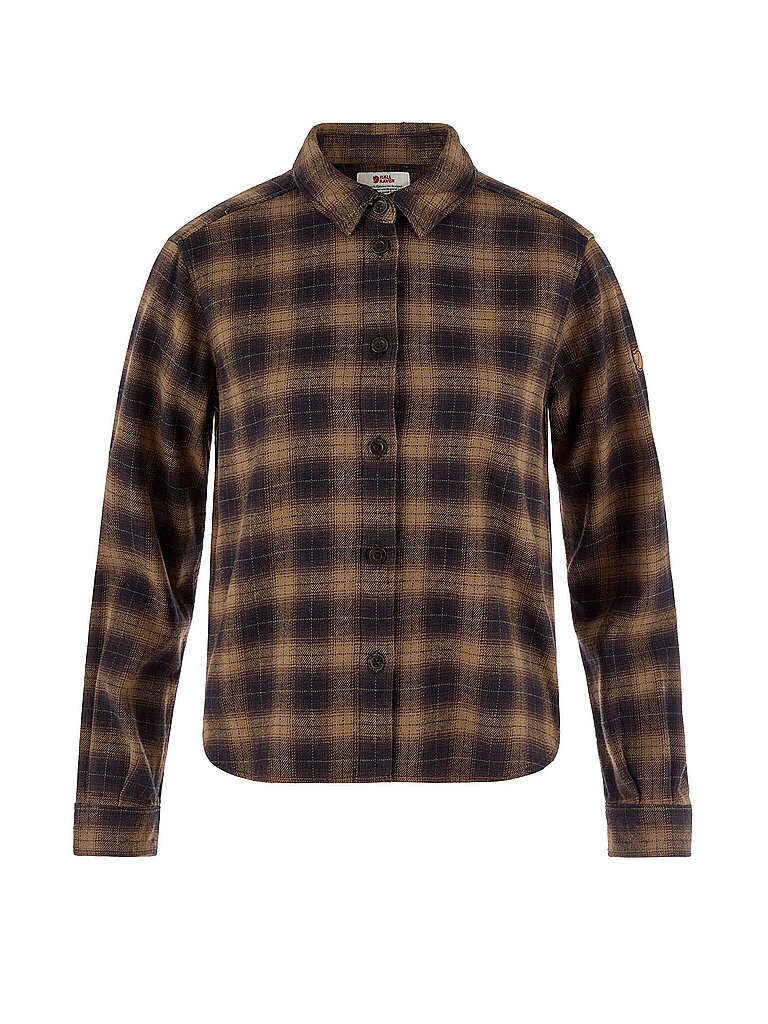 Fjällräven FJÄLLRÄVEN Damen Bluse Oevik Boxy Flannel braun | XS, braun