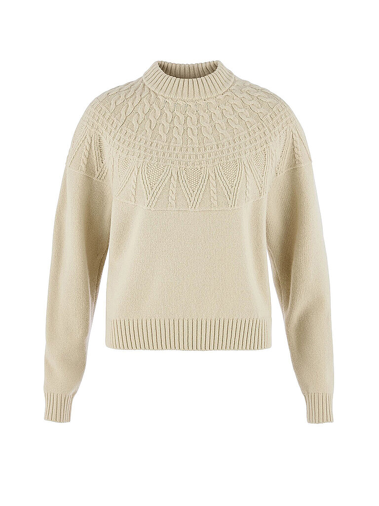 Fjällräven FJÄLLRÄVEN Damen Strickpullover Oevik Solid Wool beige | S, beige