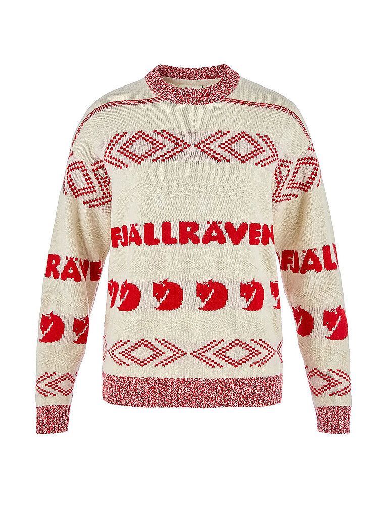 Fjällräven FJÄLLRÄVEN Unisex Strickpullover Jacquard Wool beige | S, beige