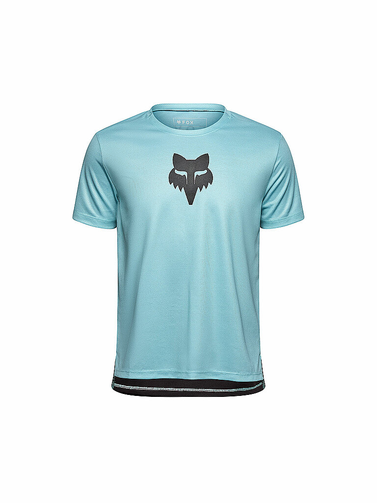 FOX Kinder Radtrikot Ranger Head hellblau | 140-152