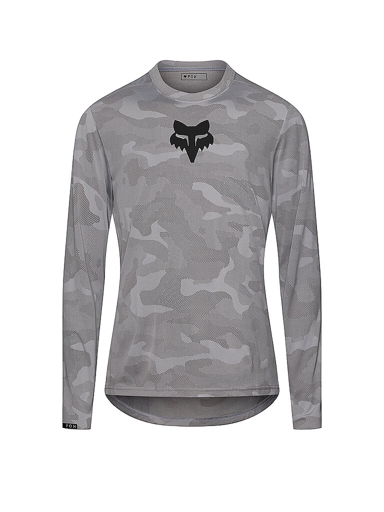 FOX FOX Herren Radshirt Langarm-Jersey Ranger TruDri grau | S, grau