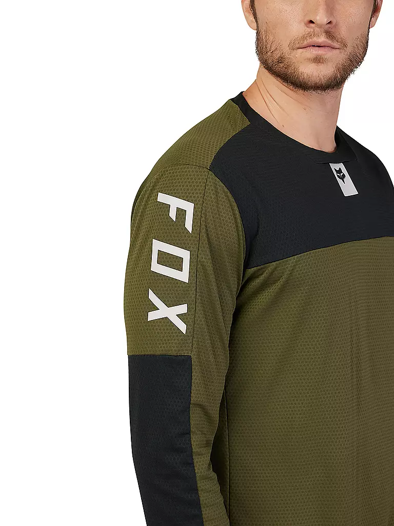FOX | Herren MTB-Shirt Defend Fox Head LS | olive