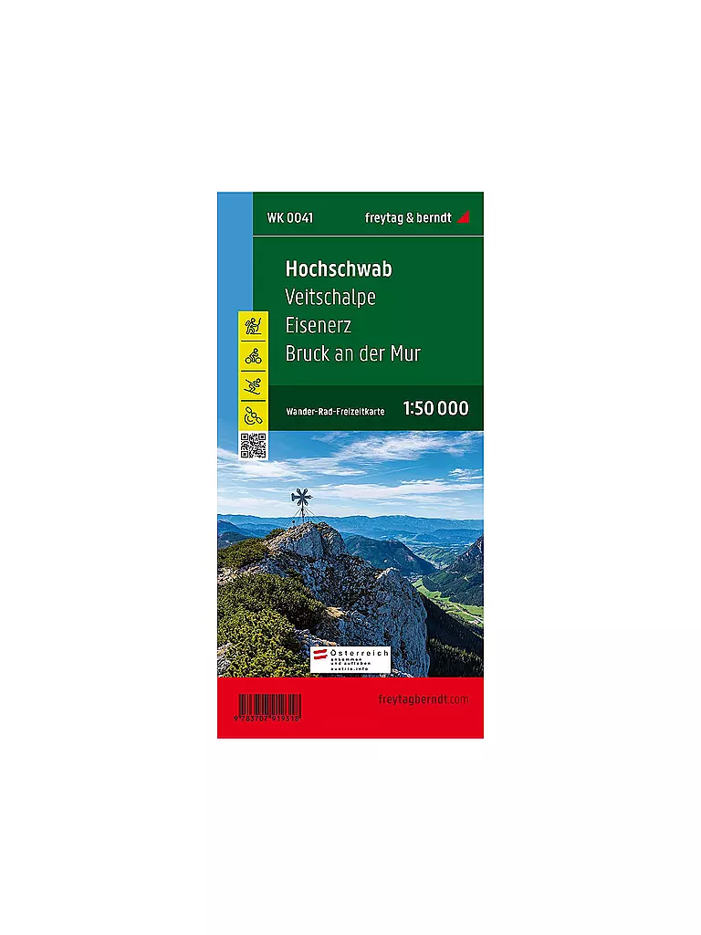 FREYTAG & BERNDT | Wanderkarte WK 0041 Hochschwab - Veitschalpe - Eisenerz - Bruck an der Mur, 1:50.000 | keine Farbe