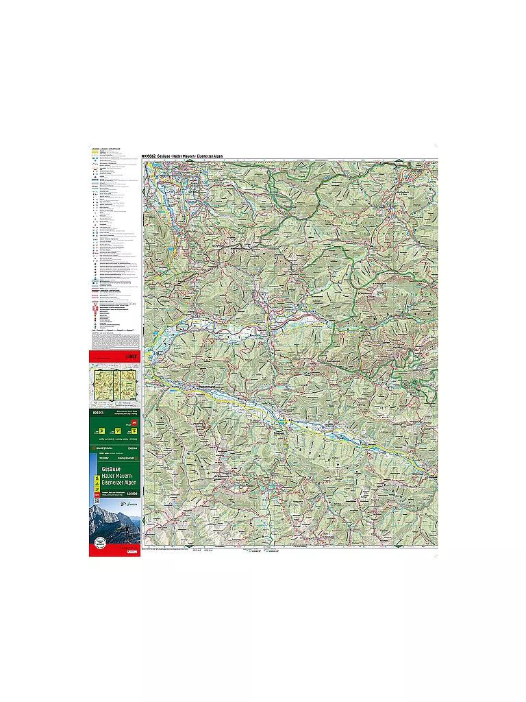 FREYTAG & BERNDT | Wanderkarte WK 0062 Gesäuse - Haller Mauern - Eisenerzer Alpen, 1:50.000 | keine Farbe