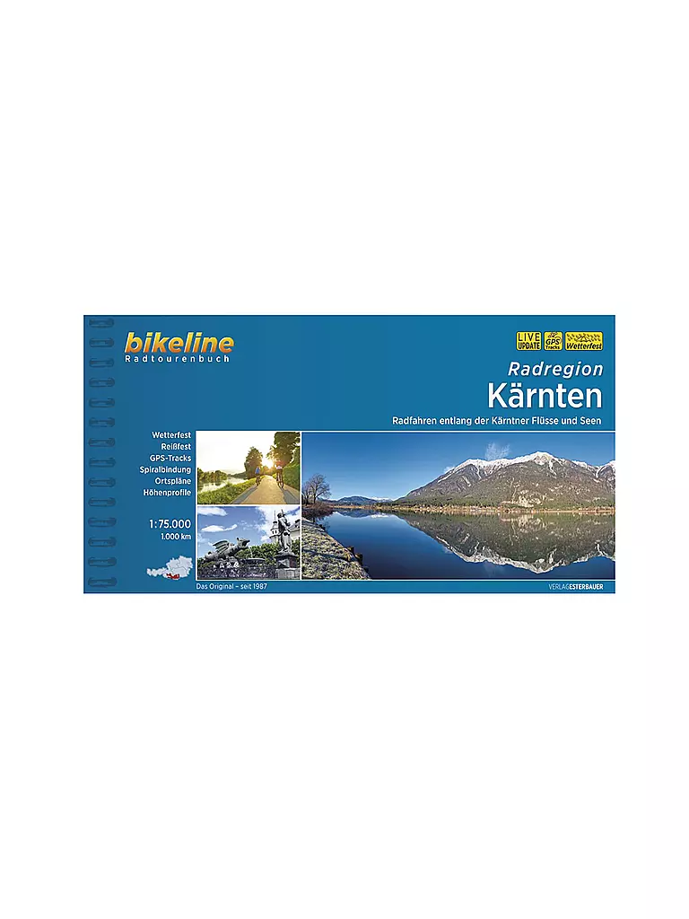 FREYTAG & BERNDT | Bikeline Radtourenbuch Radregion Kärnten 1:75.000 | keine Farbe