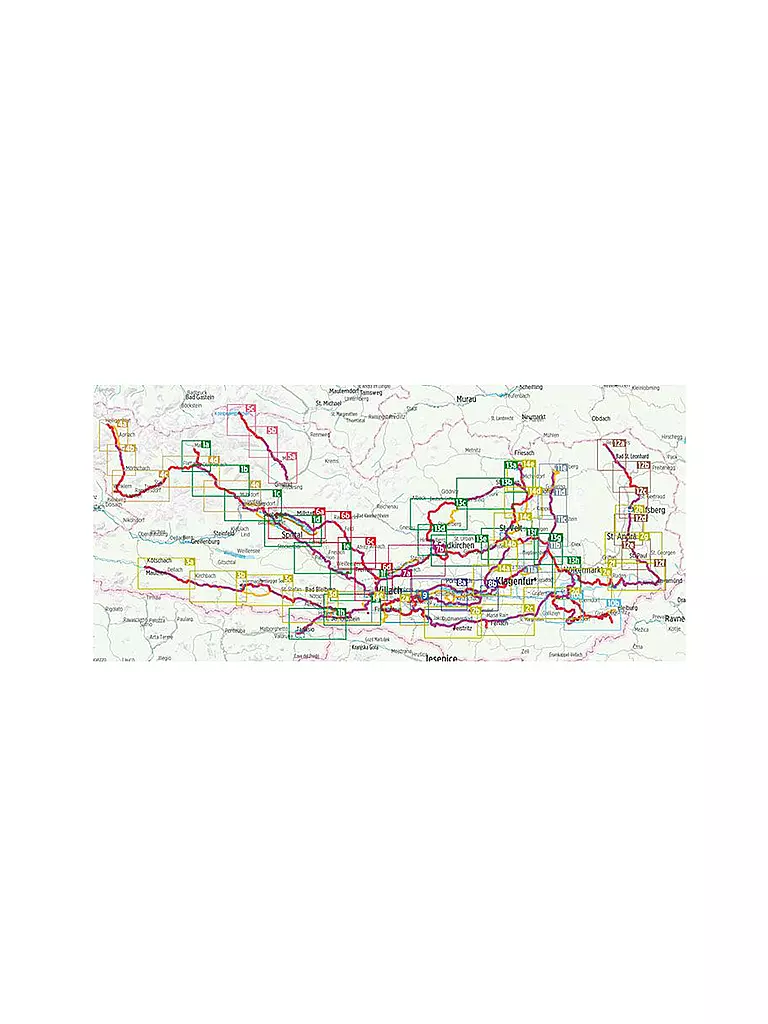 FREYTAG & BERNDT | Bikeline Radtourenbuch Radregion Kärnten 1:75.000 | keine Farbe