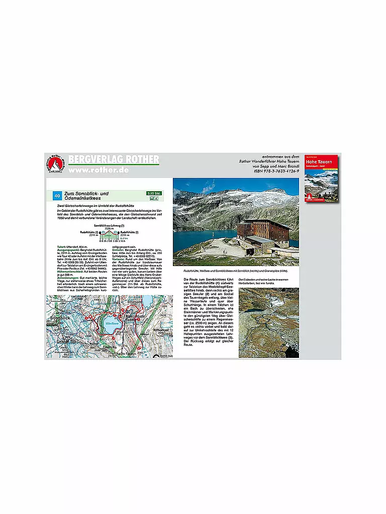 FREYTAG & BERNDT | Rother Wanderführer Hohe Tauern (Nationalpark - Nord) | keine Farbe