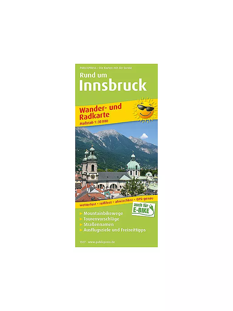 FREYTAG & BERNDT | Wander- und Radkarte Rund um Innsbruck, 1:35.000 | keine Farbe