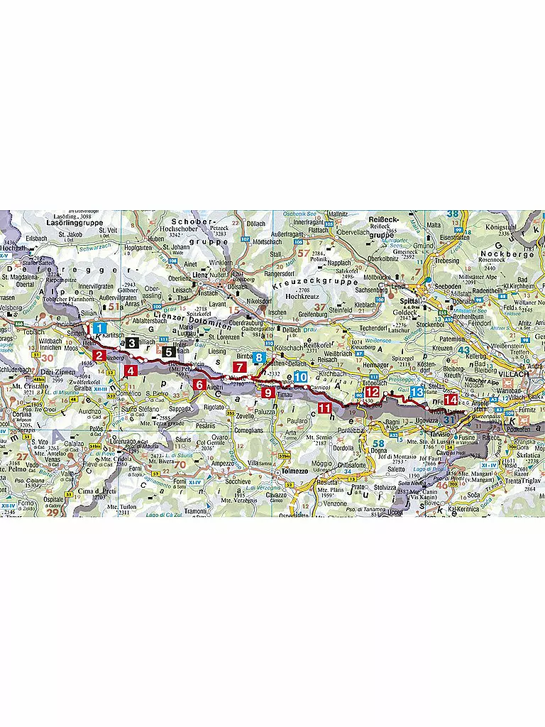 FREYTAG & BERNDT | Wanderführer Karnischer Höhenweg von Sillian nach Thörl-Maglern | keine Farbe