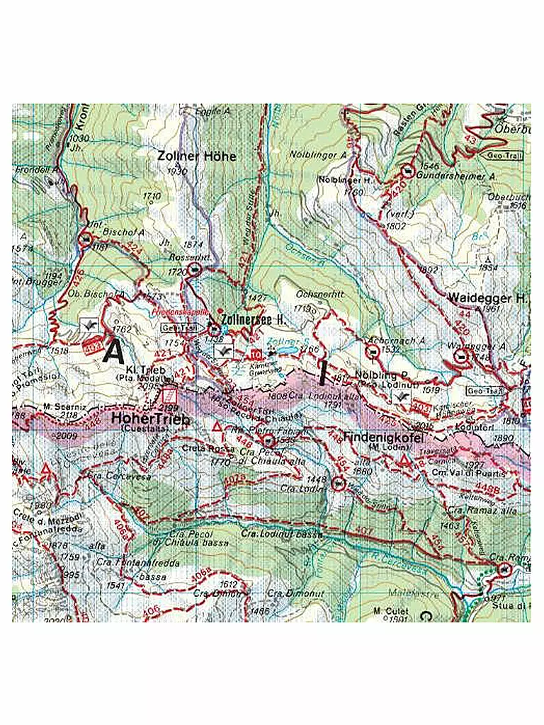 FREYTAG & BERNDT | Wanderkarte Karnische Alpen-Gailtal-Gitschtal-Nassfeld-Lesachtal-Weissensee-Oberdrautal, 1:50.000 | keine Farbe