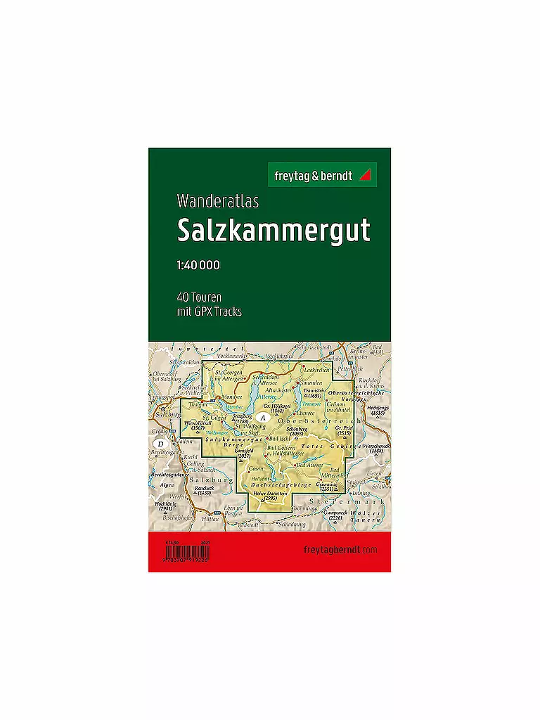 FREYTAG & BERNDT | Wanderkarte Salzkammergut Maßstab 1:40.000 | keine Farbe
