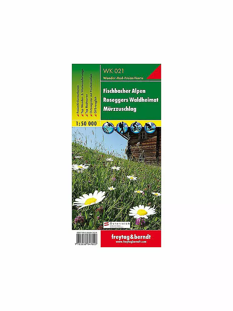 FREYTAG & BERNDT | Wanderkarte WK 021 Fischbacher Alpen - Roseggers Waldheimat - Mürzzuschlag, 1:50.000 | keine Farbe