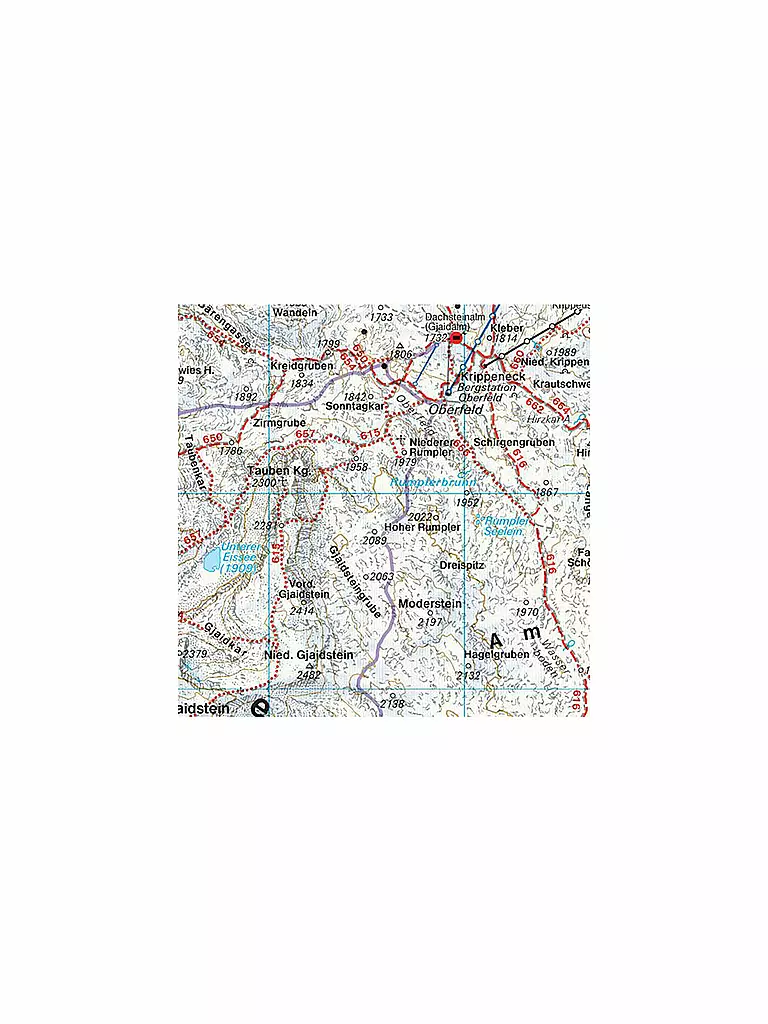 FREYTAG & BERNDT | Wanderkarte WK 281 Dachstein - Ausseerland - Filzmoos - Ramsau, 1:50.000 | keine Farbe