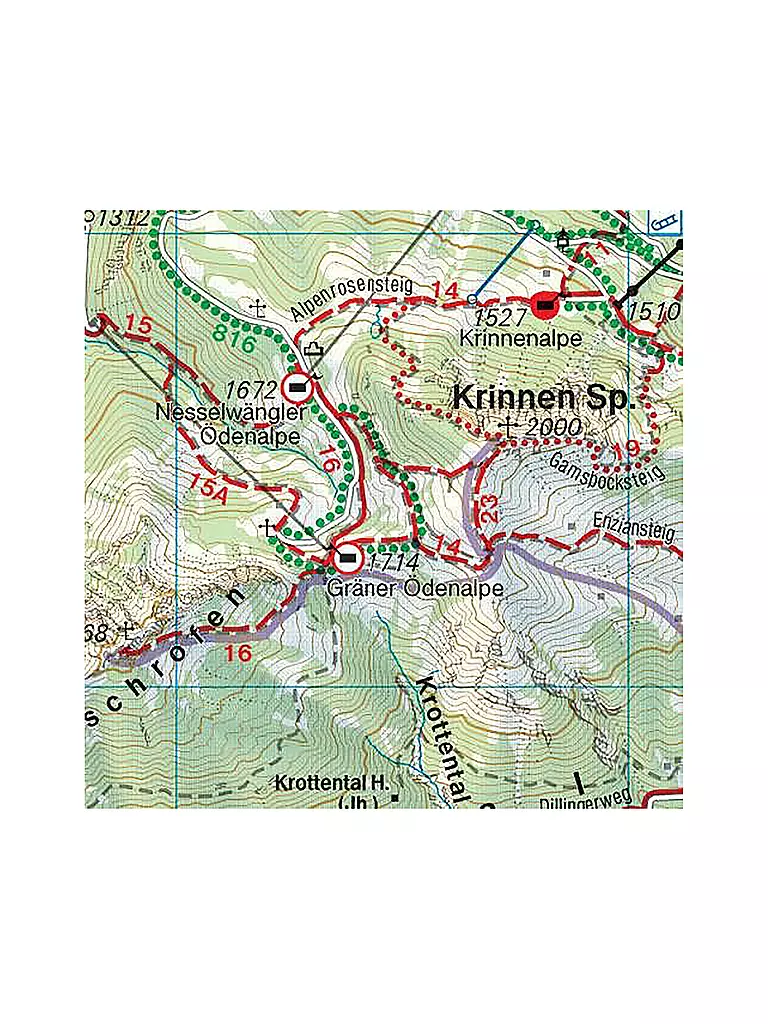 FREYTAG & BERNDT Wanderkarte WK 5352 Tannheimer Tal, 1:35.000 keine Farbe
