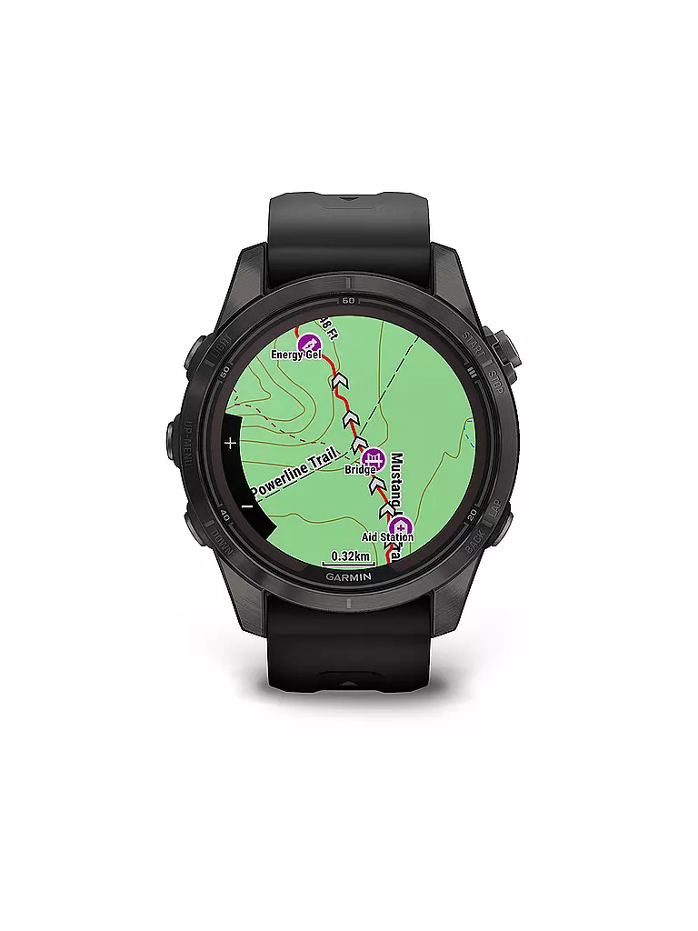 GARMIN | GPS-Multisport-Smartwatch Fenix® 7S Pro Sapphire Solar | schwarz