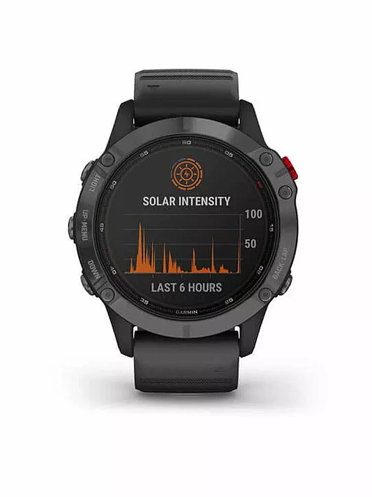 GARMIN | GPS-Sportuhr Fenix 6 – Pro Solar Edition | schwarz