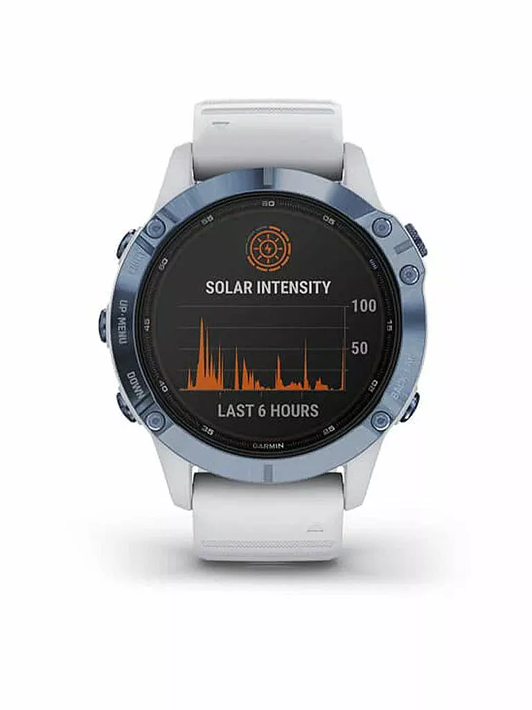 GARMIN | GPS-Sportuhr Fenix 6 – Pro Solar Edition | weiß