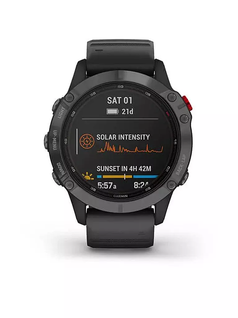 Unterschied Garmin Fenix 6 Und Fenix 6 Pro GARMIN GPS-Sportuhr Fenix 6 – Pro Solar Edition schwarz