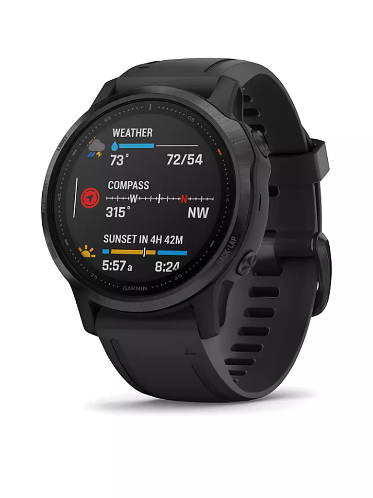 GARMIN | GPS-Sportuhr Fenix 6S Pro | schwarz