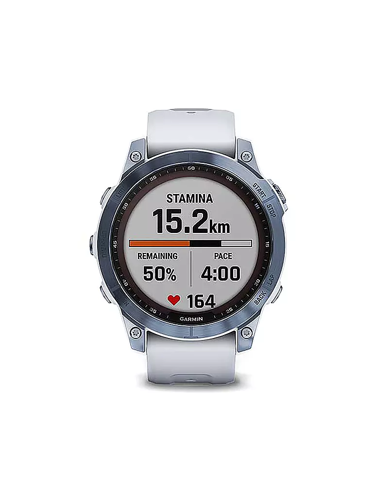 GARMIN | GPS-Sportuhr Fenix 7 Sapphire Solar | blau