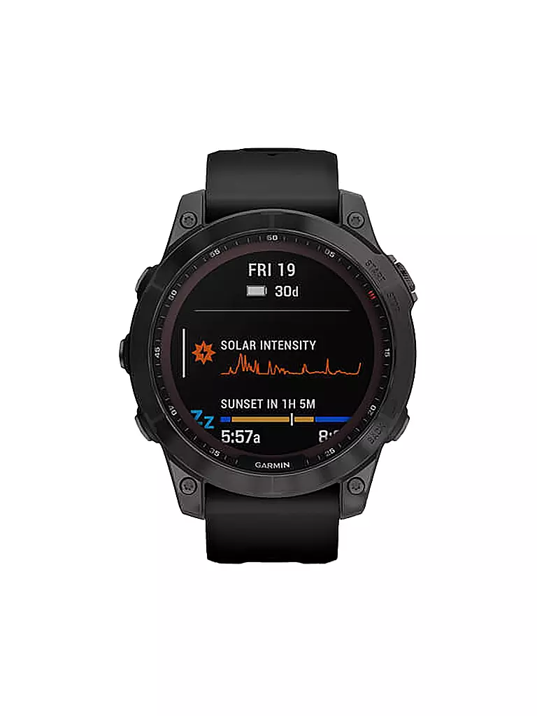 GARMIN | GPS-Sportuhr Fenix 7 Sapphire Solar | schwarz