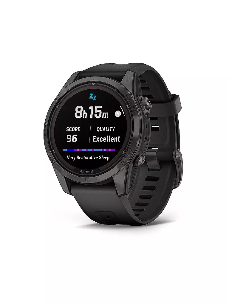 GARMIN | GPS-Sportuhr fenix 7S Pro Sapphire Solar | schwarz