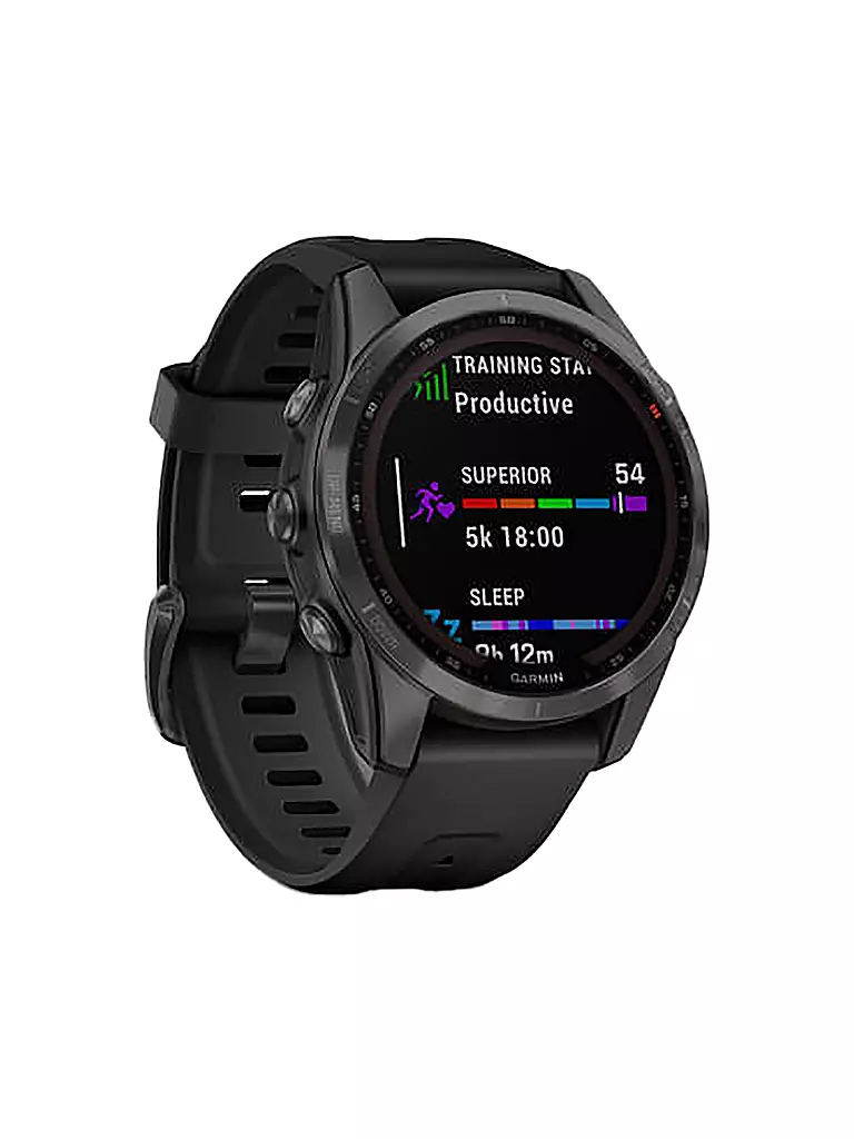 GARMIN | GPS-Sportuhr Fenix 7S Sapphire Solar | grau