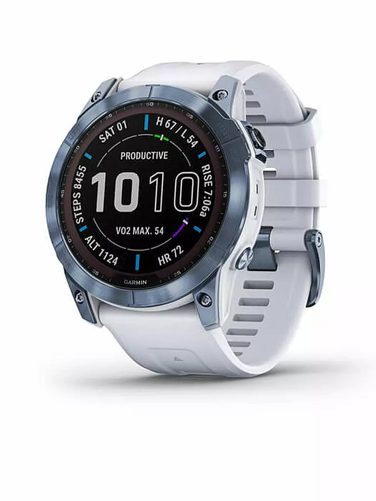 GARMIN | GPS-Sportuhr Fenix 7X Sapphire Solar | weiss