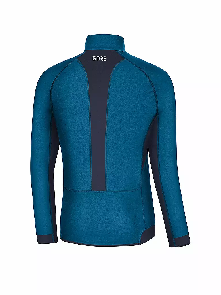 GORE | Herren Laufshirt R3 Partial GORE® WINDSTOPPER® | blau