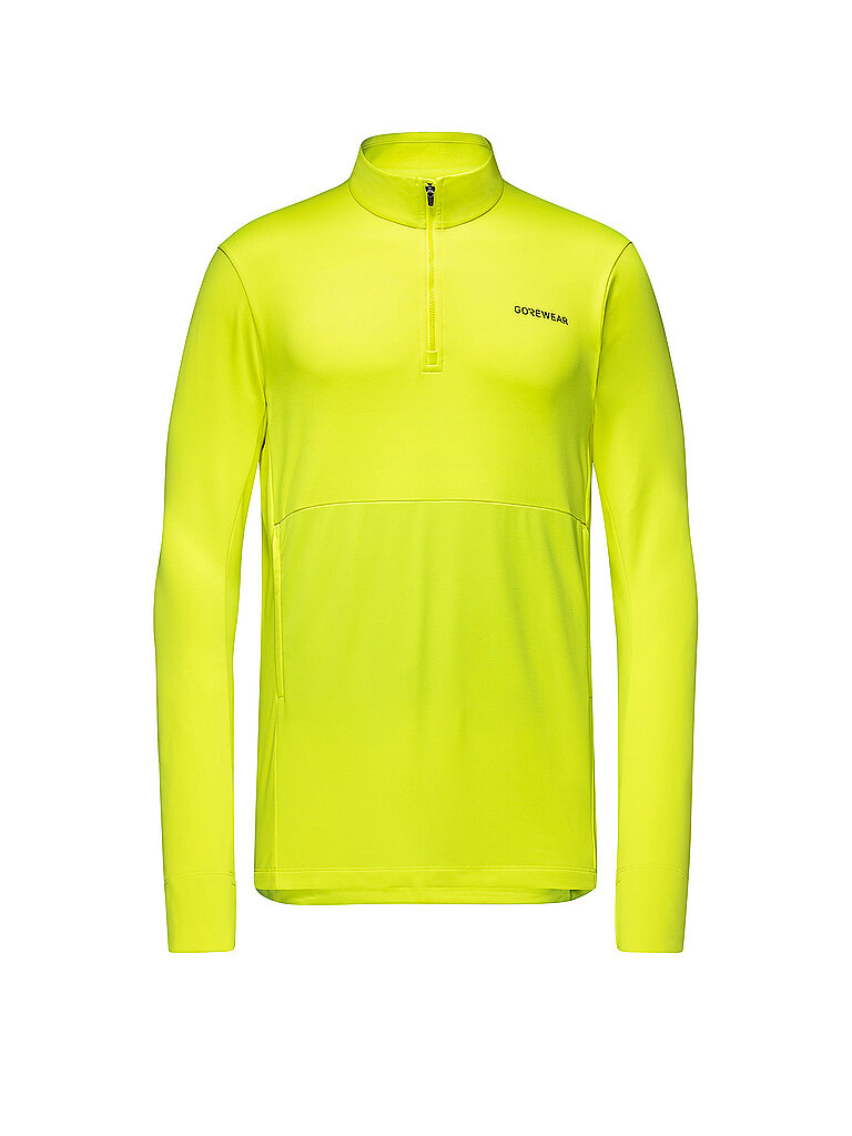GOREWEAR GOREWEAR Herren Laufshirt Training Thermo 1/4 Zip gelb | L, gelb