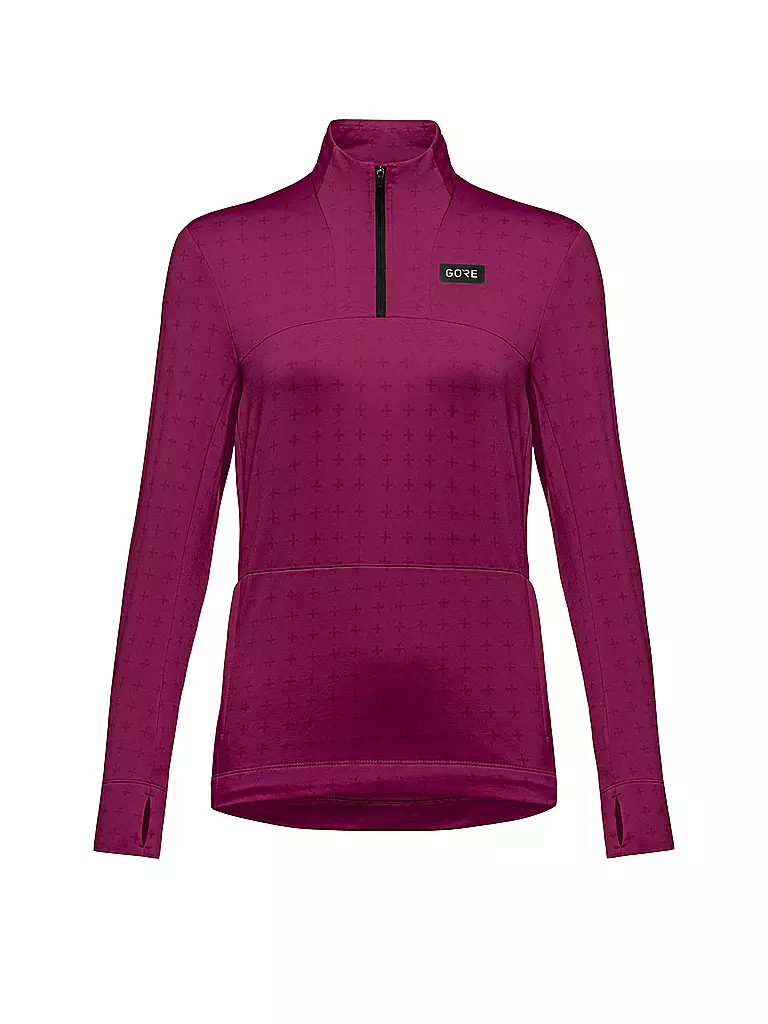 GOREWEAR | Damen Laufshirt Everyday Thermo 1/4 Zip | beere