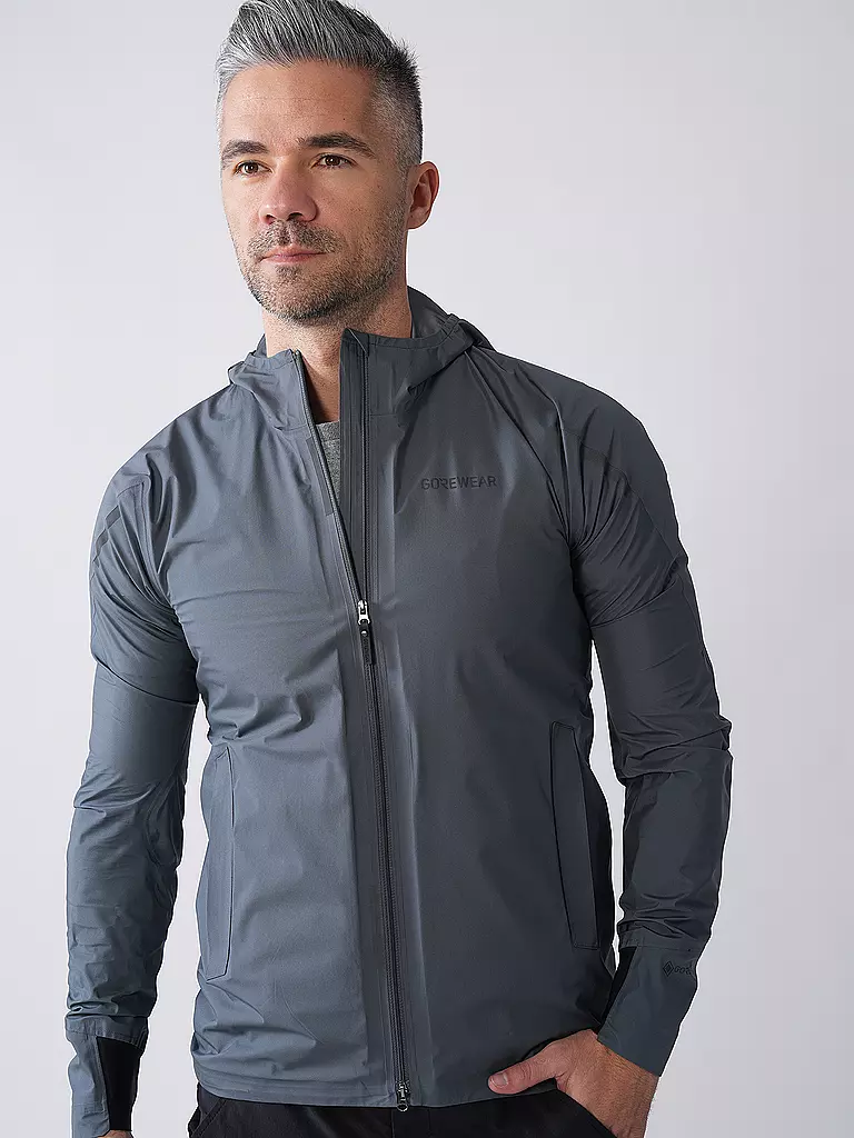 GOREWEAR | Herren Laufjacke Concurve Gore-Tex | grau