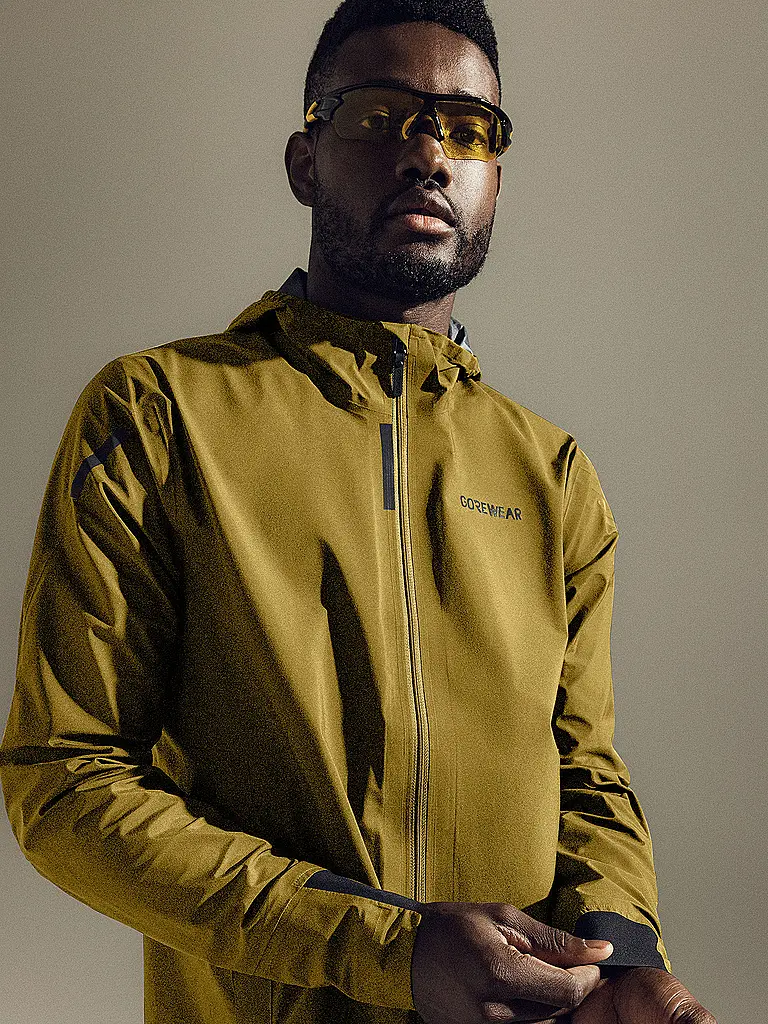 GOREWEAR | Herren Laufjacke Concurve Gore-Tex | Senf