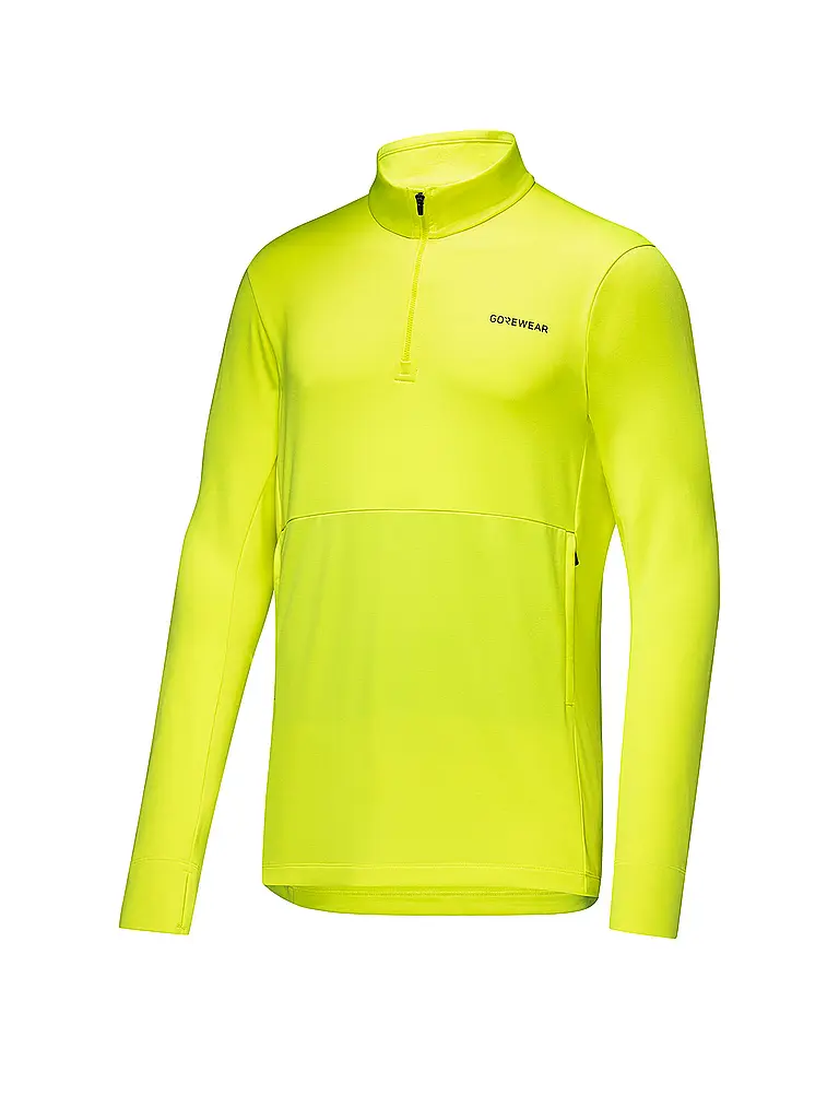 GOREWEAR | Herren Laufshirt Training Thermo 1/4 Zip | gelb