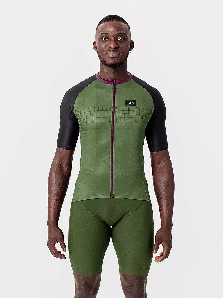 GOREWEAR | Herren Radtrikot Grid Fade 2.0 | dunkelgrün