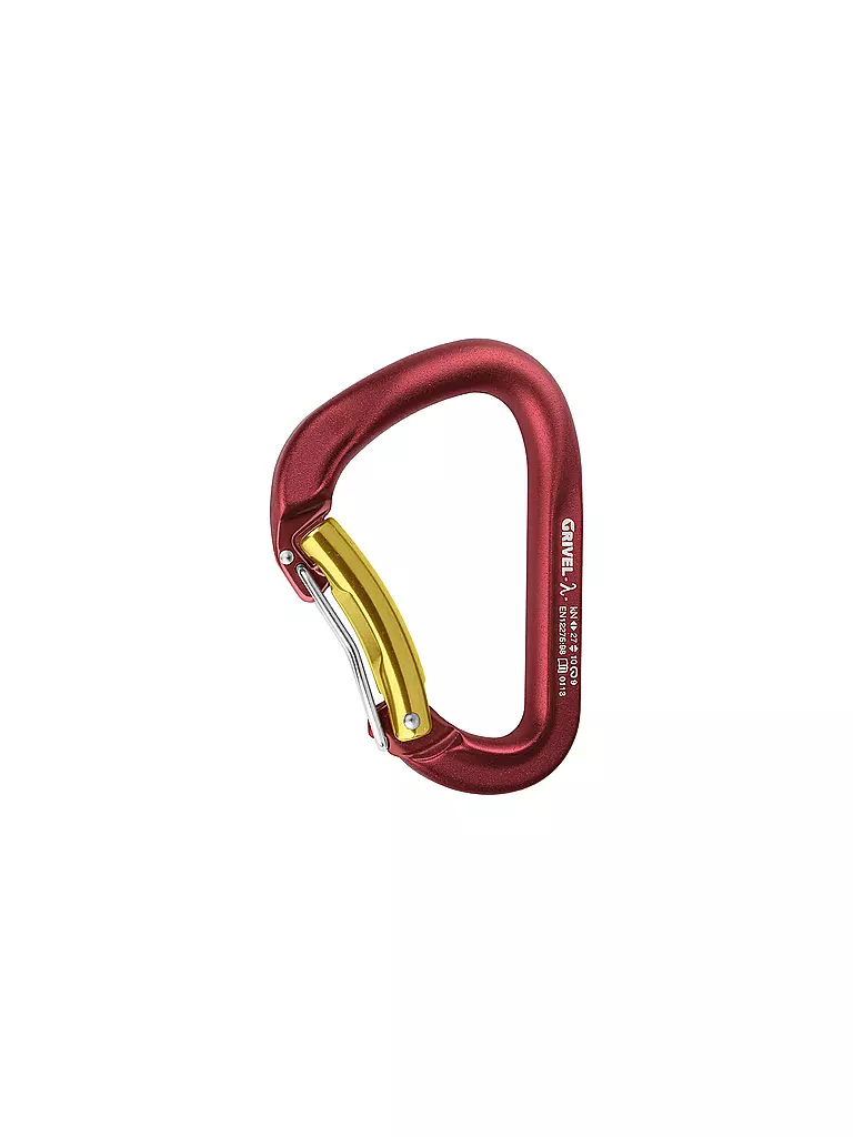 GRIVEL | Karabiner Lambda Twin Gate | rot