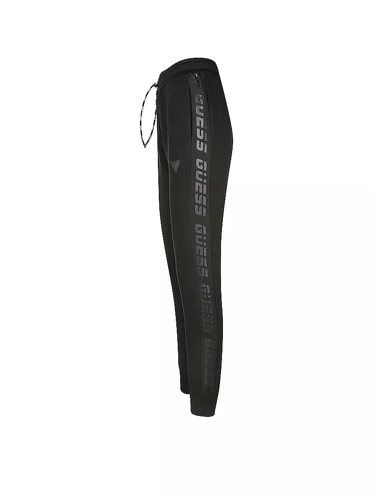 GUESS PERFORMANCE | Damen Fitnesshose Logo-Band | schwarz