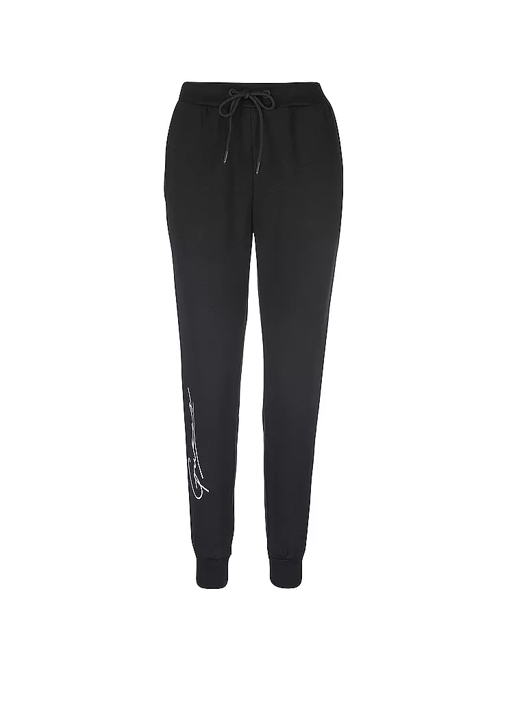 GUESS PERFORMANCE | Damen Jogginghose Schriftzug | schwarz