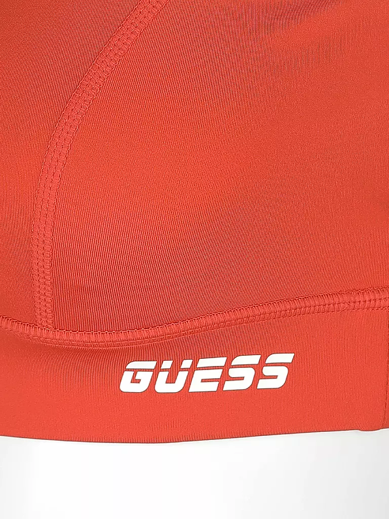 GUESS PERFORMANCE | Damen Sport-BH Schnürung Low Support | rot